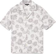 John Varvatos Dan Print Modal Camp Shirt