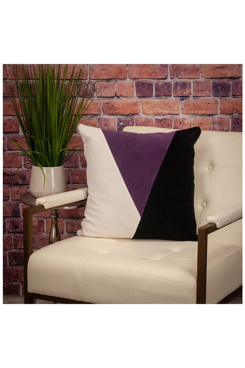 Arcas Transitional White Throw Pillow, Alternate, color, WHITE