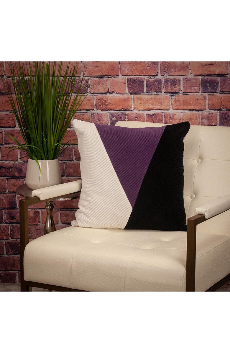 PARKLAND COLLECTION Arcas Transitional White Throw Pillow, Alternate, color, White