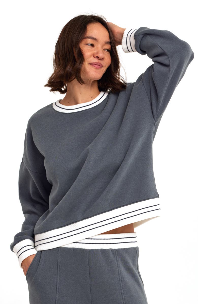 Threads 4 Thought Triblend Fleece Sweatshirt, Alternate, color, Raindrop/ Stargazer