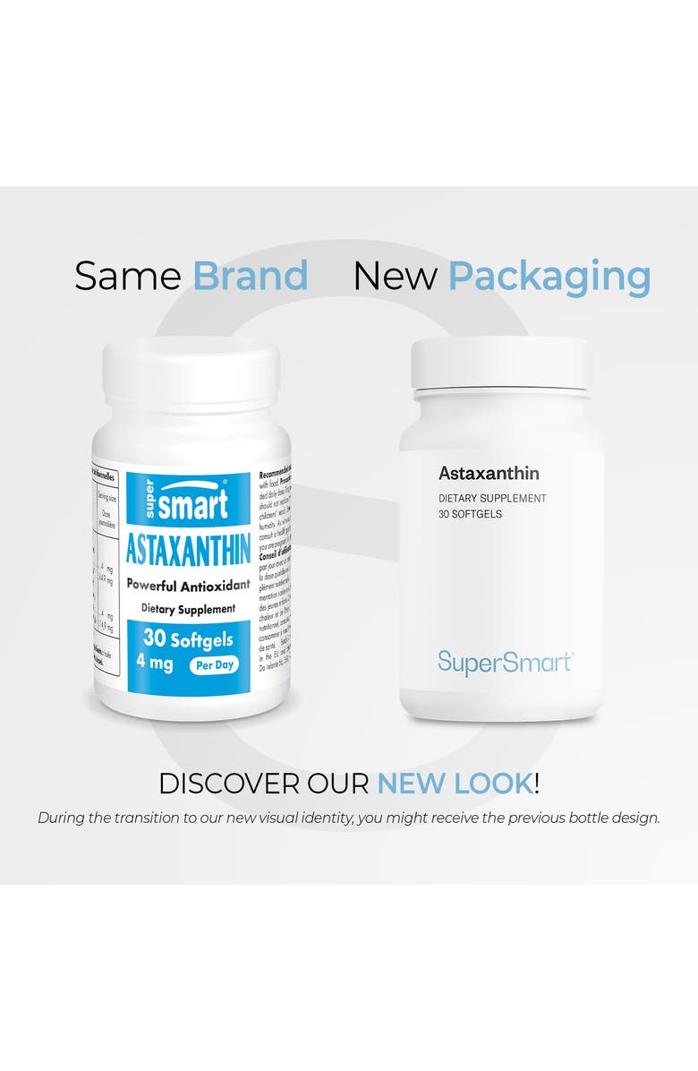 SuperSmart Astaxanthin 4 mg Per Day, Alternate, color, NO COLOR