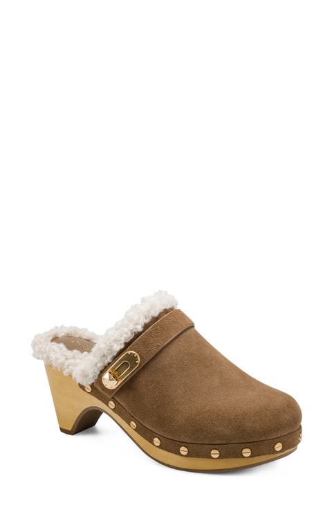 Idella Faux Shearling Clog