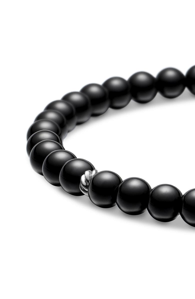 David Yurman Spiritual Beads Bracelet, Alternate, color, Black Onyx/ Silver
