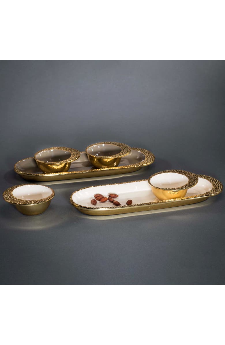 Lunares Cosmos Long Tray, Alternate, color, Taupe