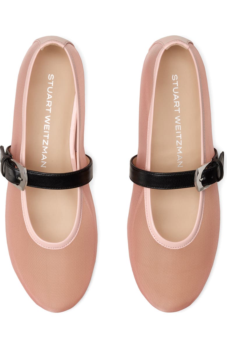 Stuart Weitzman Sai Bareitall Mary Jane, Alternate, color, Light Pink/Black