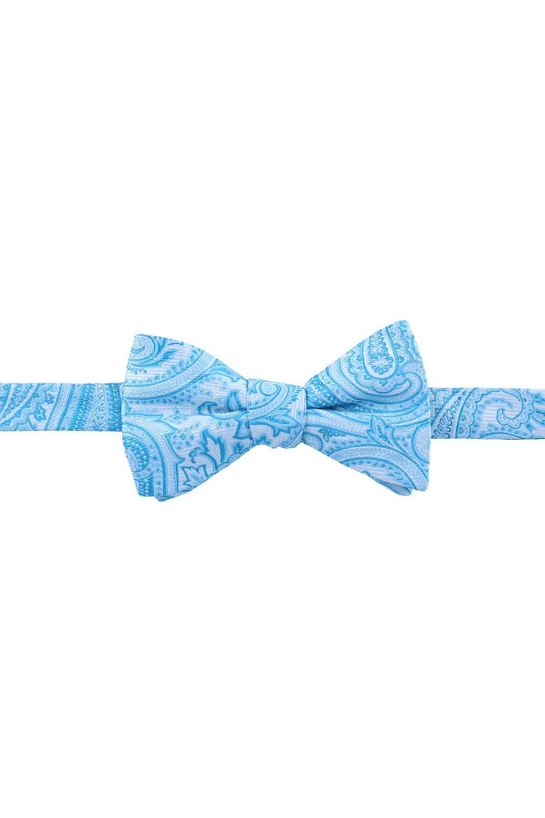 Sobee Paisley Silk Bow Tie & Pocket Square Set, Alternate, color, Light Blue