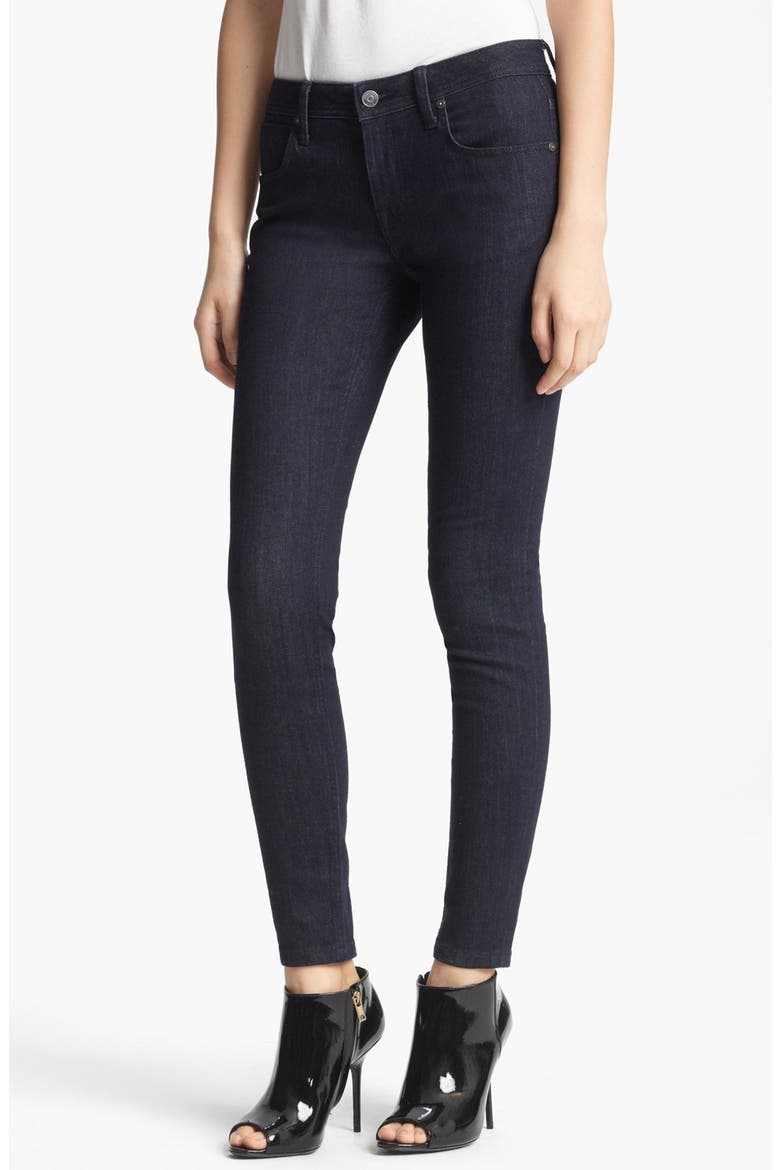 'Bexton' Ankle Zip Skinny Jeans, Main, color, DARK INDIGO