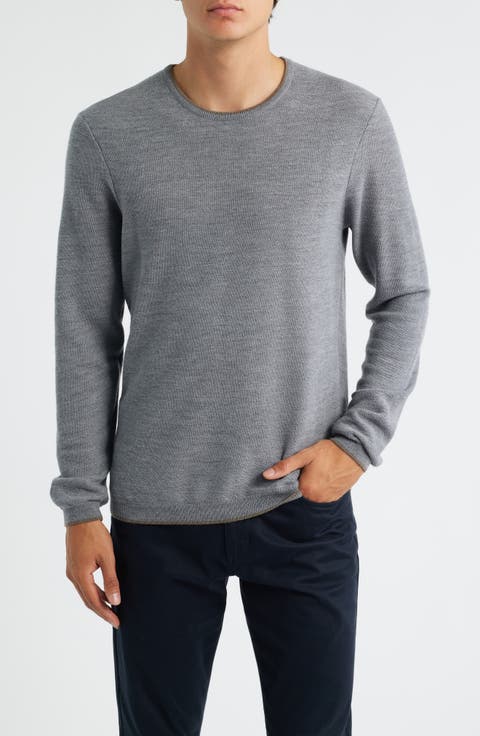 Belvedere Tipped Merino Wool Sweater