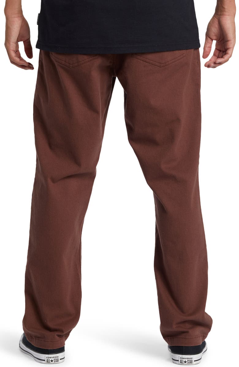 Quiksilver DNA Beach Cotton Twill Pants, Alternate, color, Brown Stone