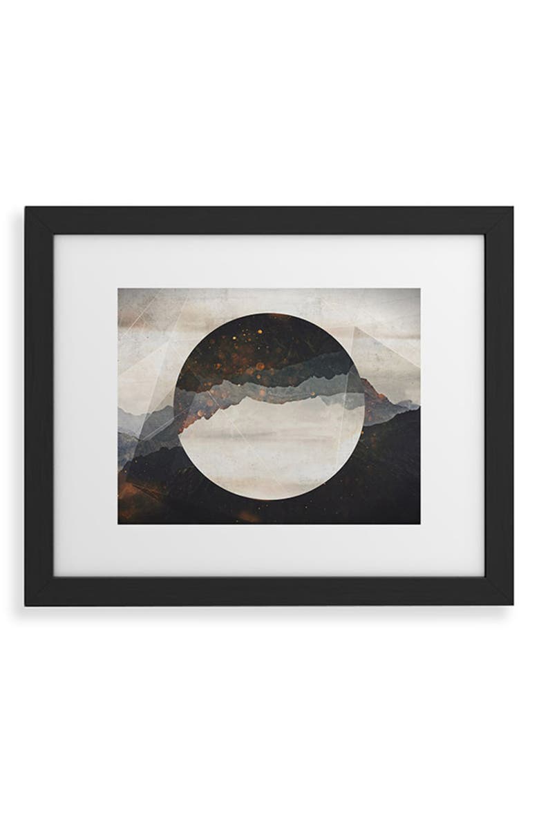 Deny Designs Another World Framed Art Print, Main, color, Black Frame 8X10