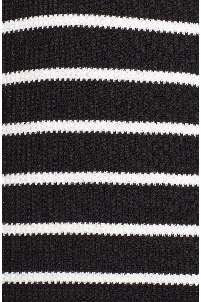 Thermal Pajamas, Alternate, color, BLACK STRIPE