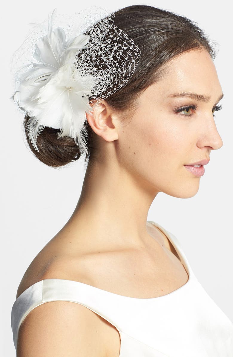 VEIL TRENDS J-Picone 'Kiera' Floral Fascinator, Main, color, 