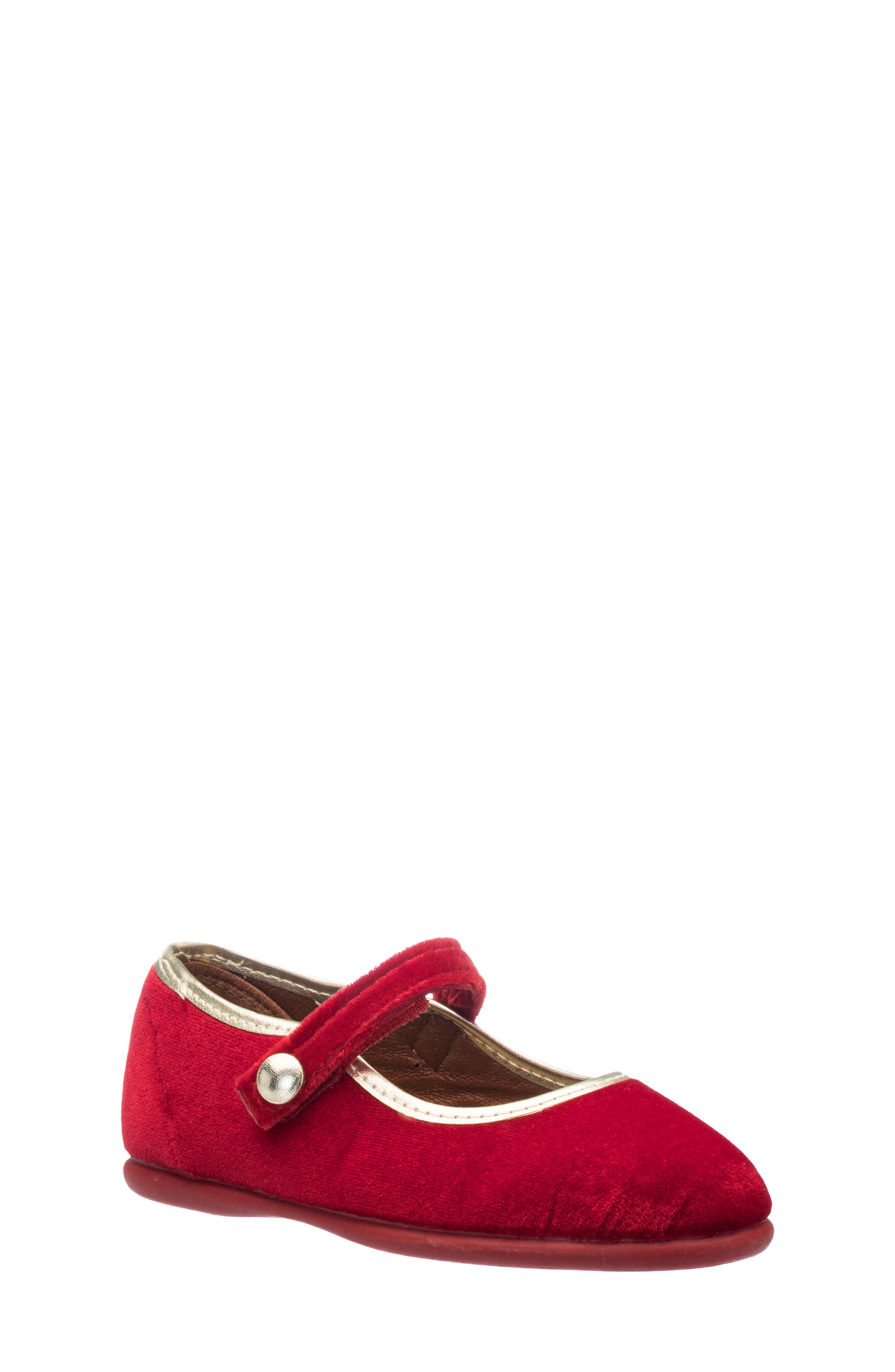 Kids' Golden Trim Mary Jane, Main, color, RED