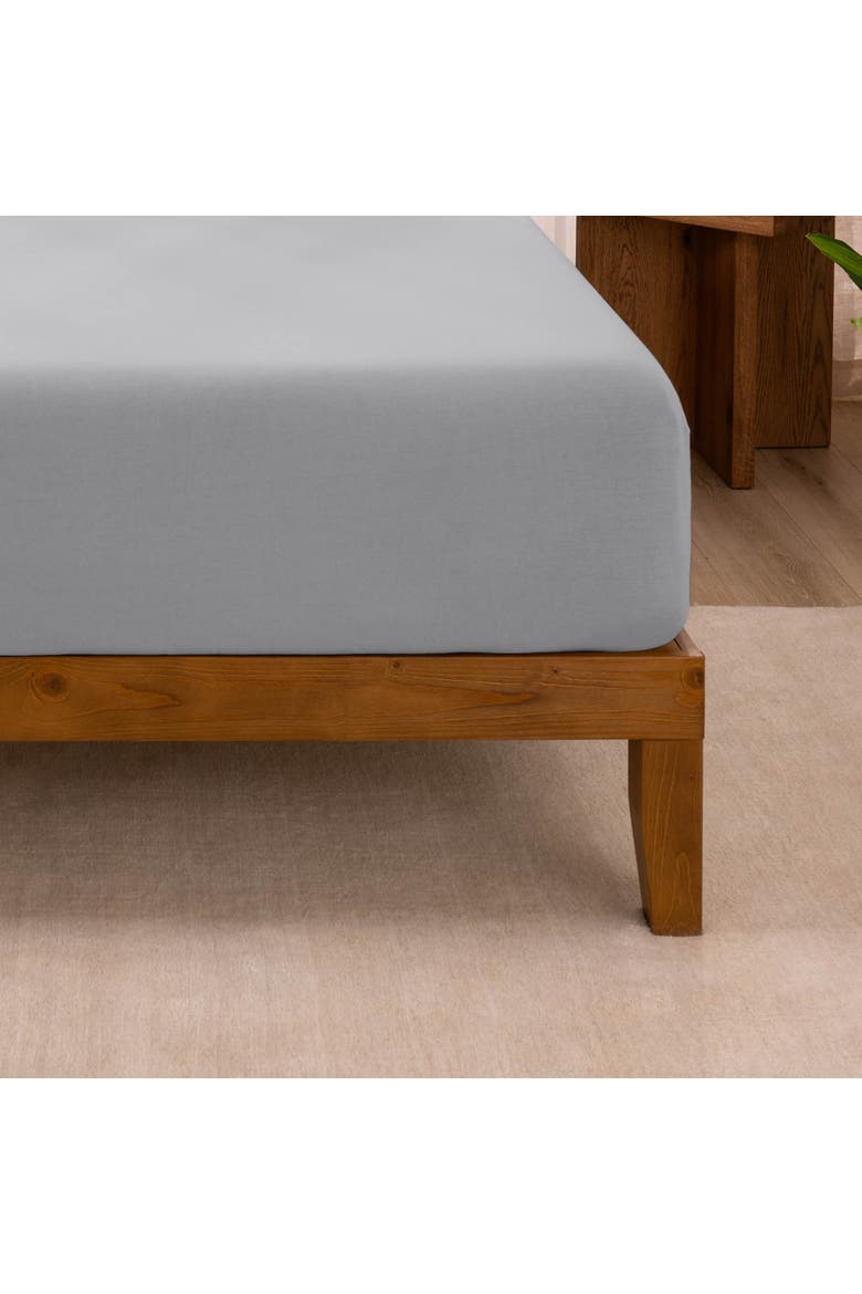 Organic Cotton Jersey Sheet Set, Alternate, color, Light Grey
