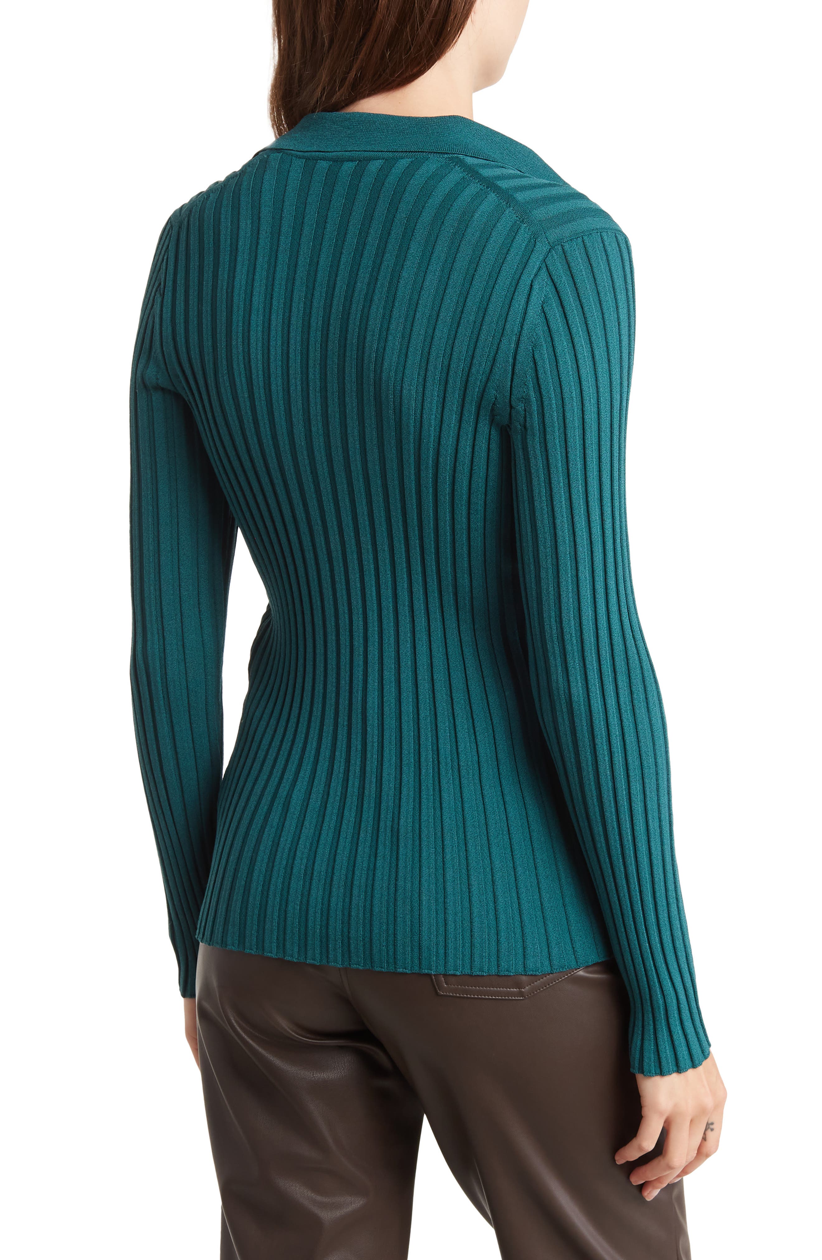 Collar Rib Sweater - image 2