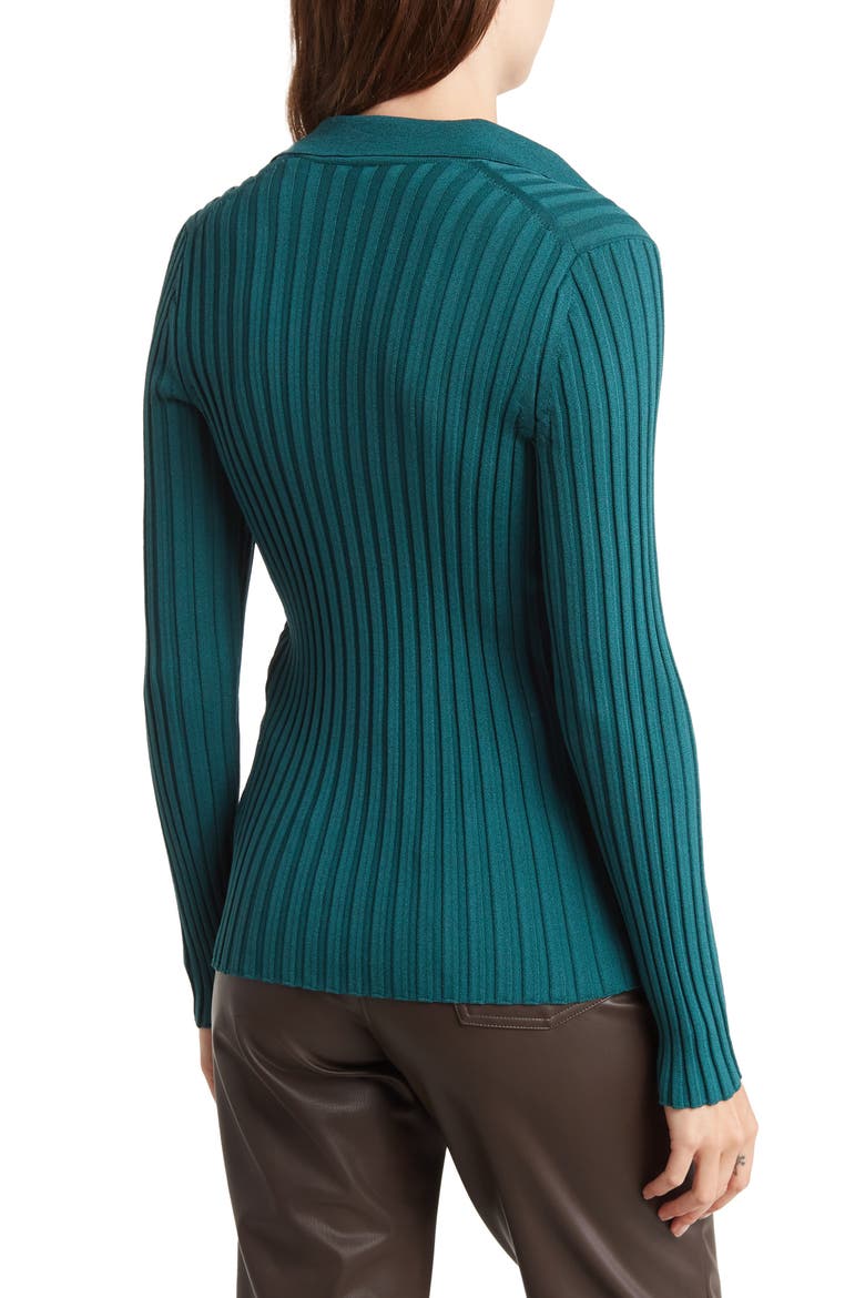 Collar Rib Sweater, Alternate, color, DK JADE