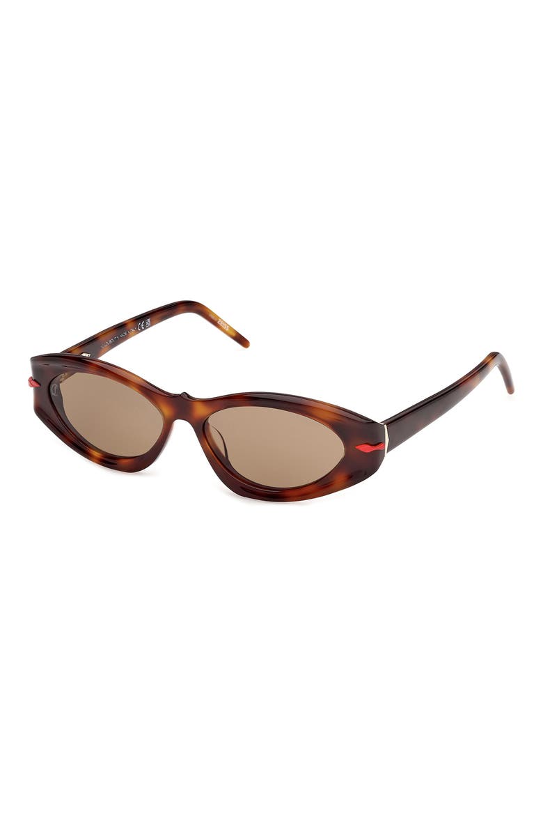 55mm Cat Eye Sunglasses, Alternate, color, CLASSIC HAVANA / GOLD / ZEISS
