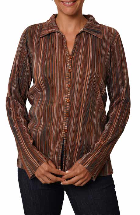 CYRUS Plissé Button-Up Shirt