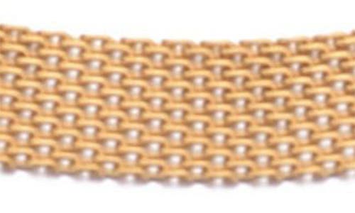 Adornia Tarnish Resistant 18k Gold Plated Mesh Chain Necklace In Gold