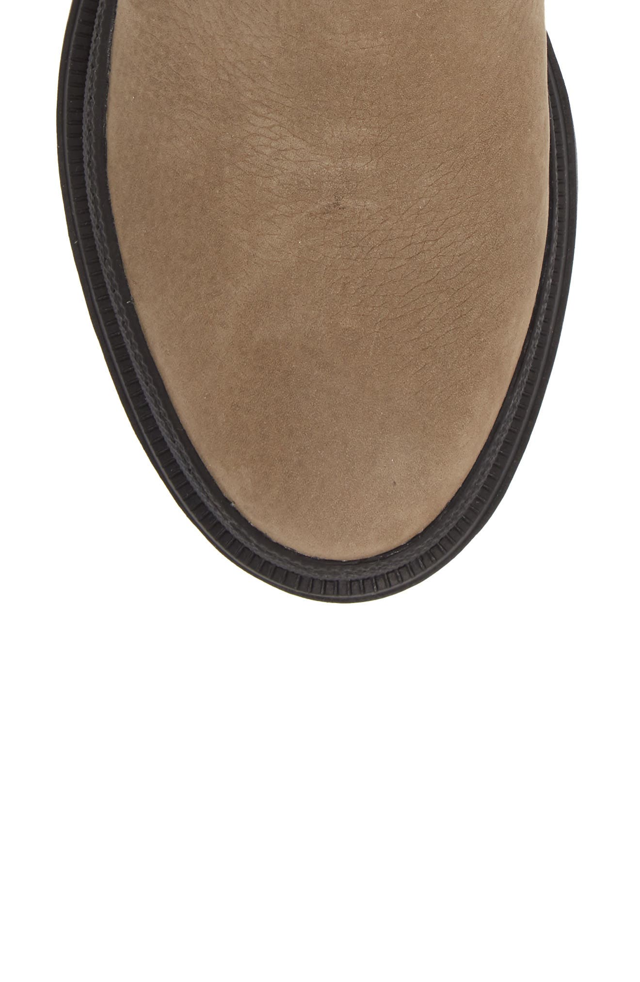 Ellerey Lug Leather Bootie, Alternate, color, PUTTY/ GREY NUBUCK LEATHER