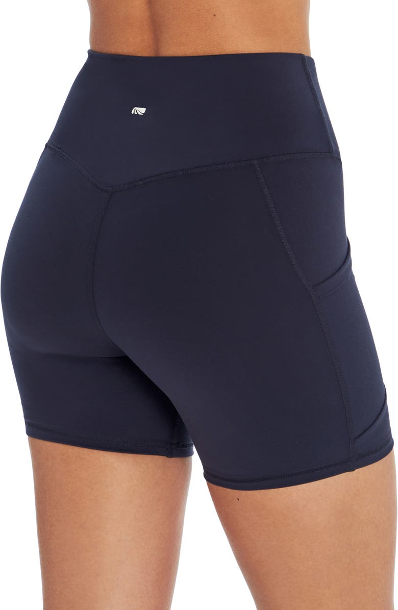 MARIKA Linnette High Waist Control Shorts, Alternate, color, Midnight Blue