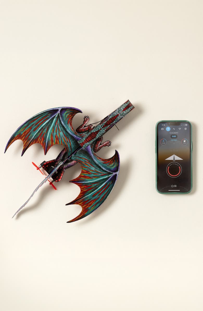 Uncommon Goods Smartphone-Controlled Dragon Airplane, Main, color, Multi