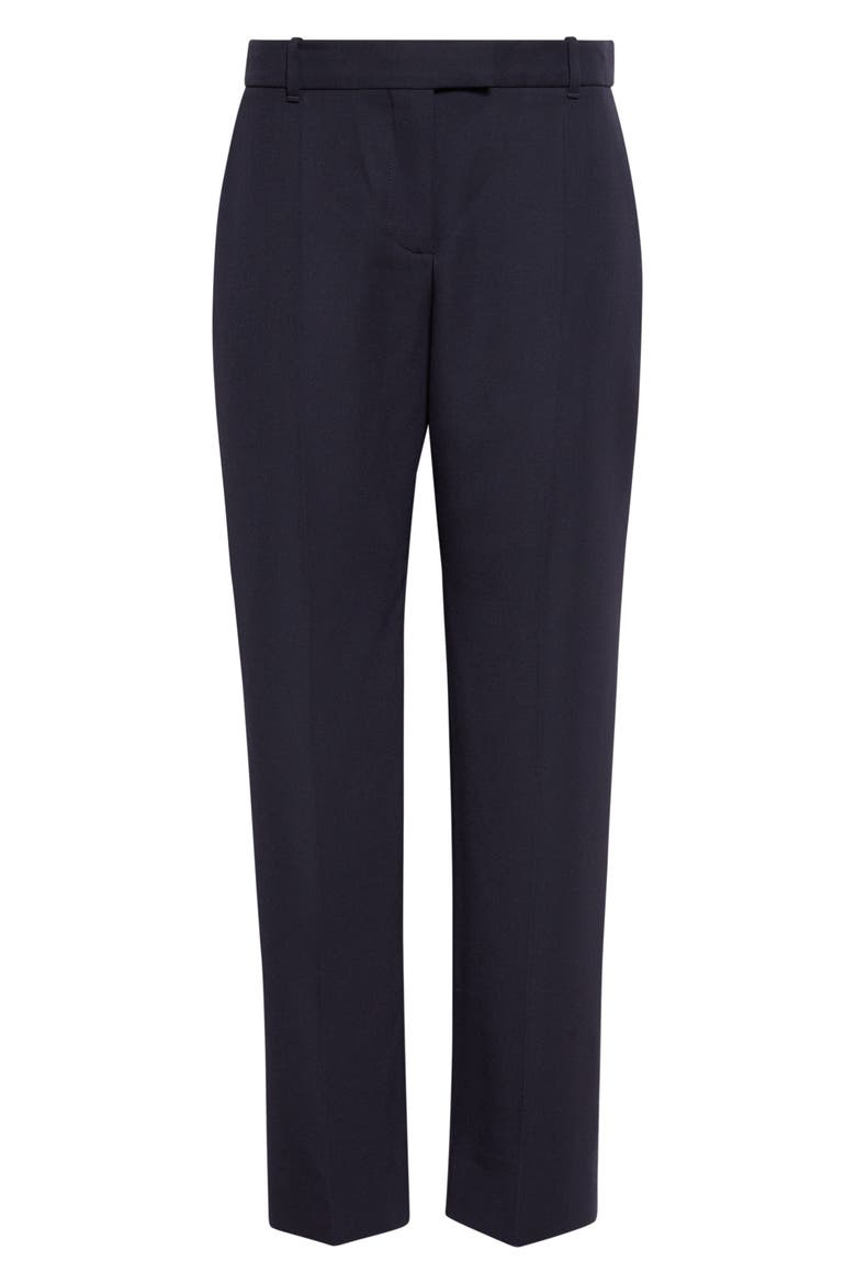 Wool Cigarette Trousers, Alternate, color, NAVY