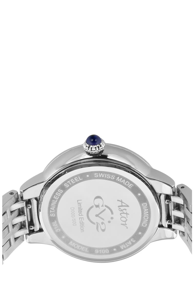 Astor Diamond Quartz Watch, 40mm - 0.24 ctw, Alternate, color, STAINLESS STEEL