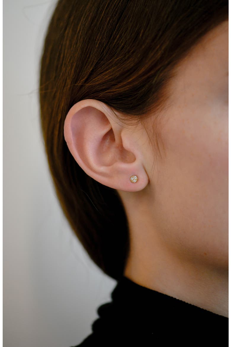 Cleo Petite Round Single Stud Earring, Alternate, color, GOLD