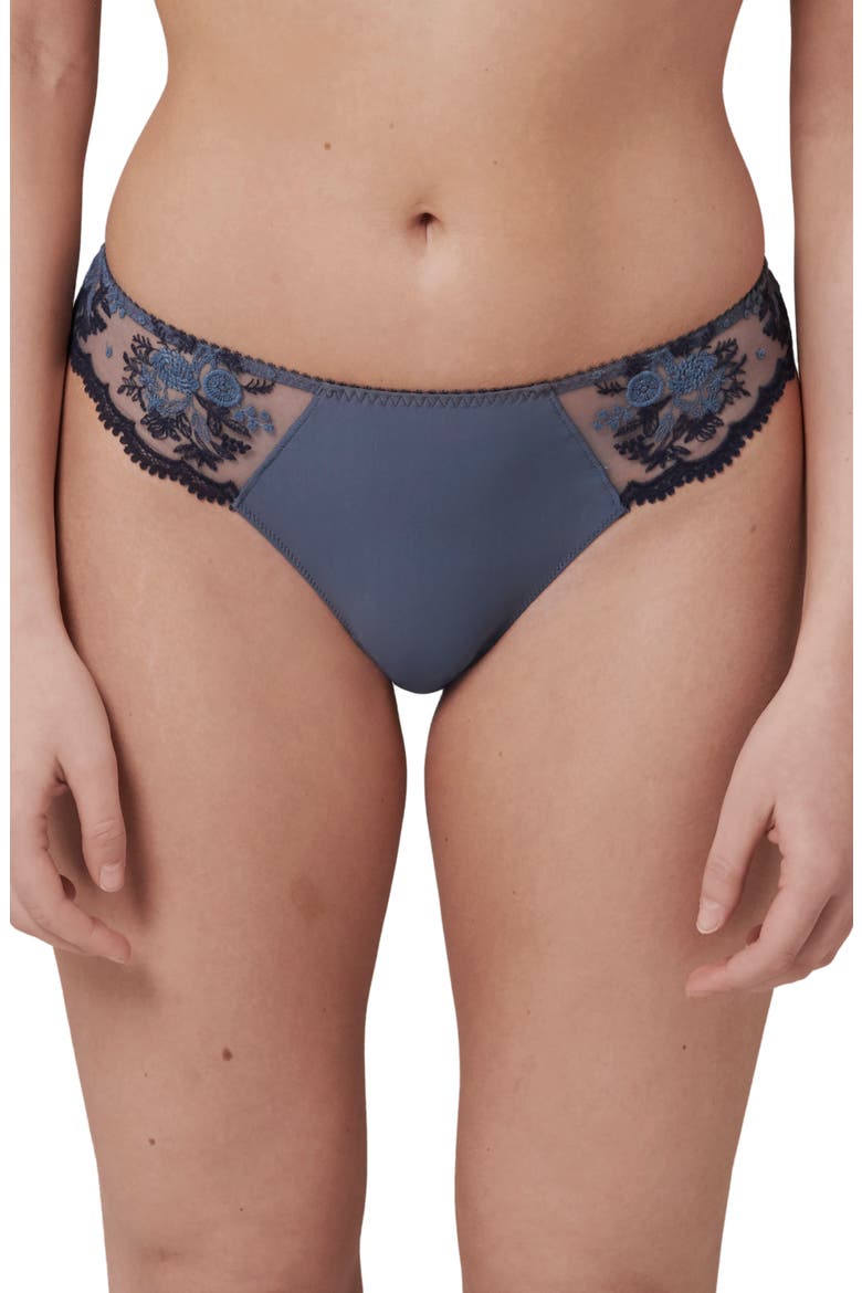 Intrigue Embroidered Bikini, Main, color, CINDER BLUE