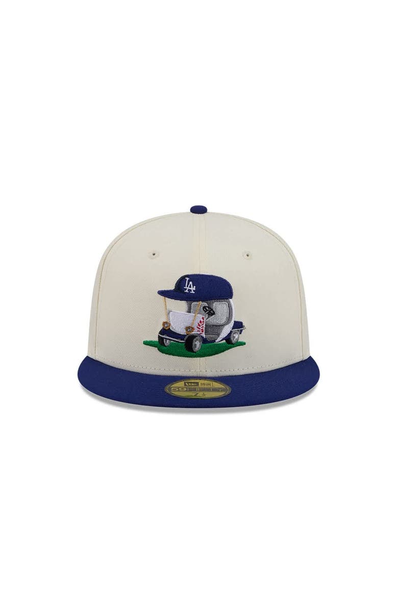 New Era Men's New Era  Cream/Royal Los Angeles Dodgers Bullpen Cart 59FIFTY Fitted Hat, Alternate, color, Cream