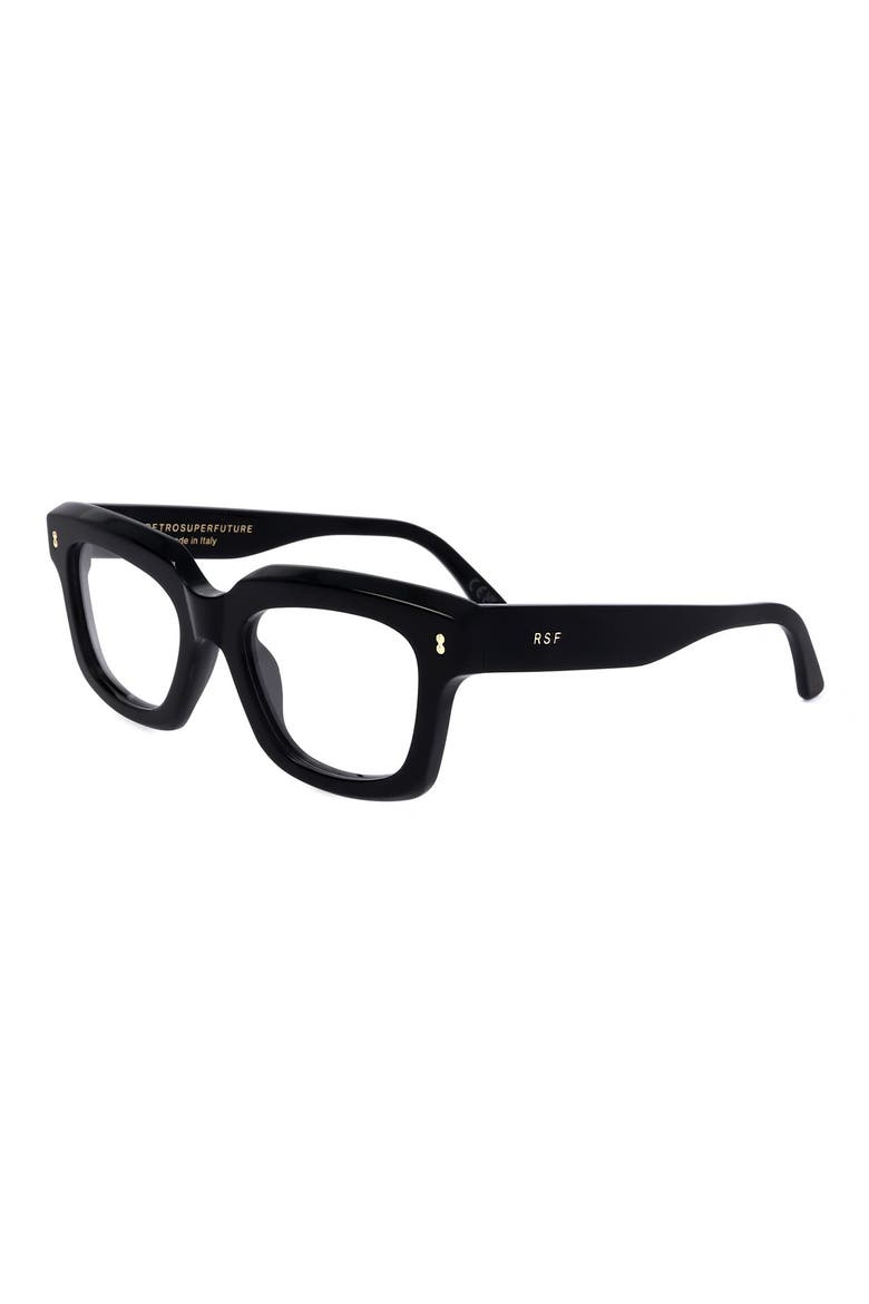 52mm Square Optical Frames, Alternate, color, BLACK