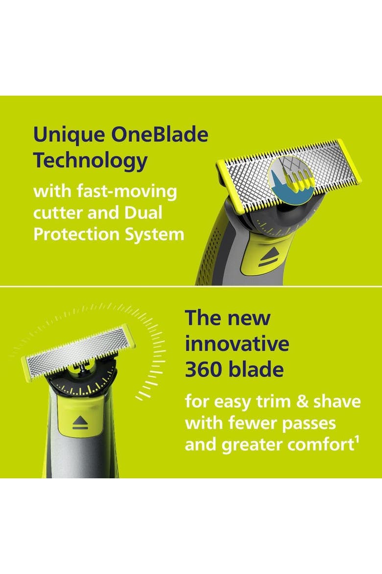 OneBlade 360 Face + Body,  Hybrid Electric Razor & Trimmer Kit, Alternate, color, Silver