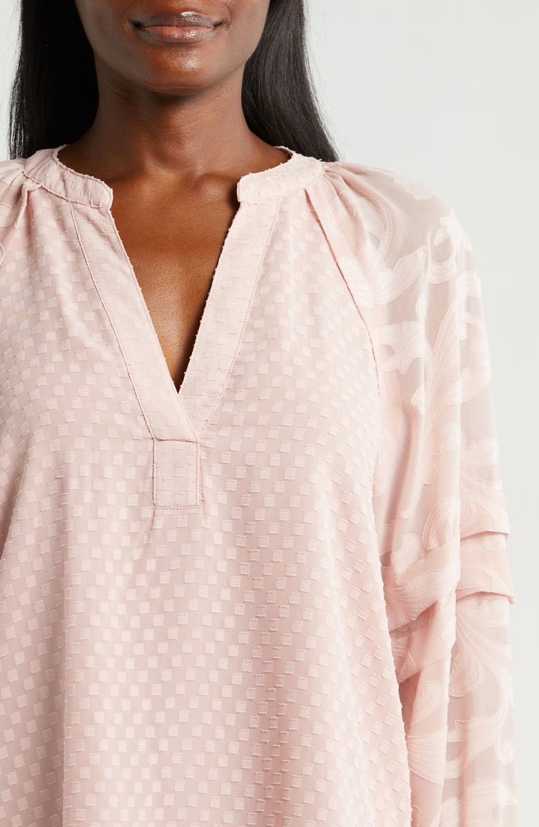 Vince Camuto Raglan Sleeve V-Neck Top, Alternate, color, Heavenly Pink