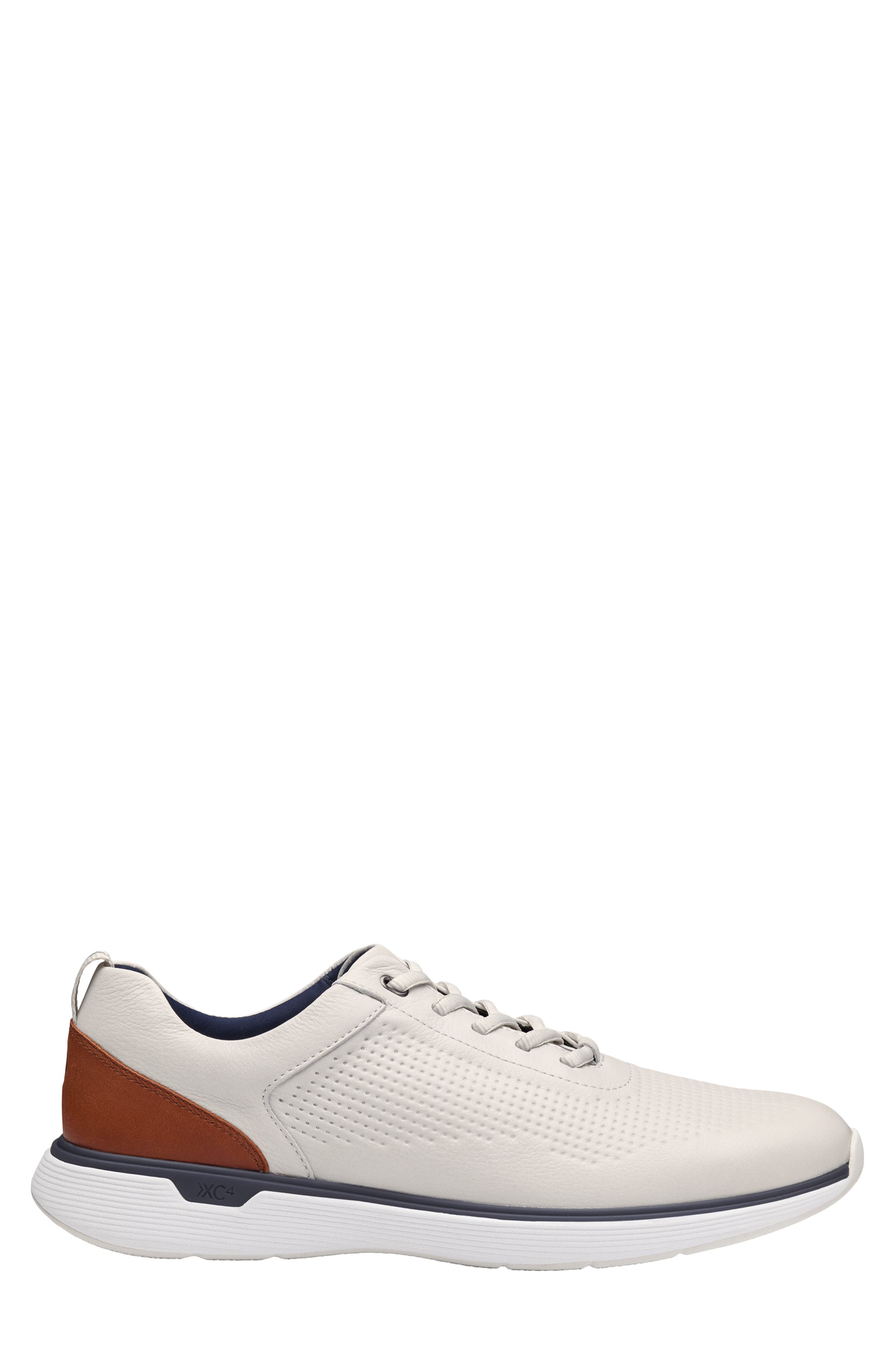 Johnston & Murphy Prentiss 2 Waterproof Sneaker, Alternate, color, White Waterproof Full Grain