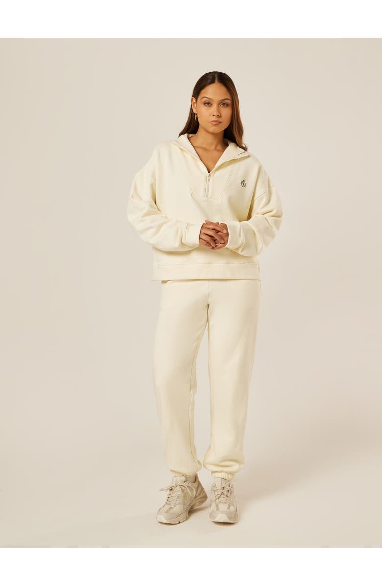 Be Athletica Varsity Athletica Quarter Zip Sweatshirt, Alternate, color, 