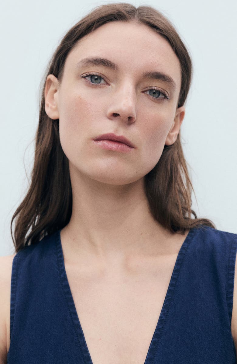 MANGO Denim Effect Vest, Alternate, color, 