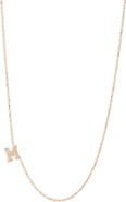 Anzie Diamond Initial Necklace