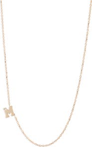 Anzie Diamond Initial Necklace