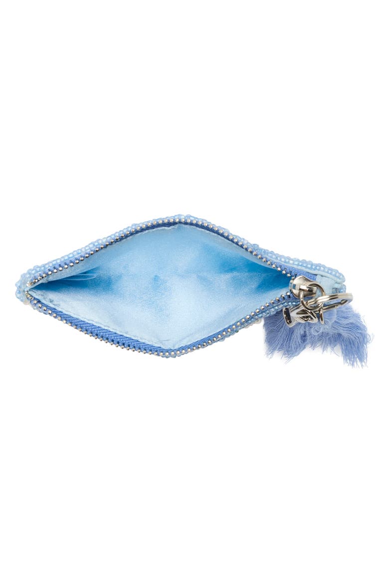 Strawberry Beaded Coin Pouch, Alternate, color, WHITE/ BLUE MULTI