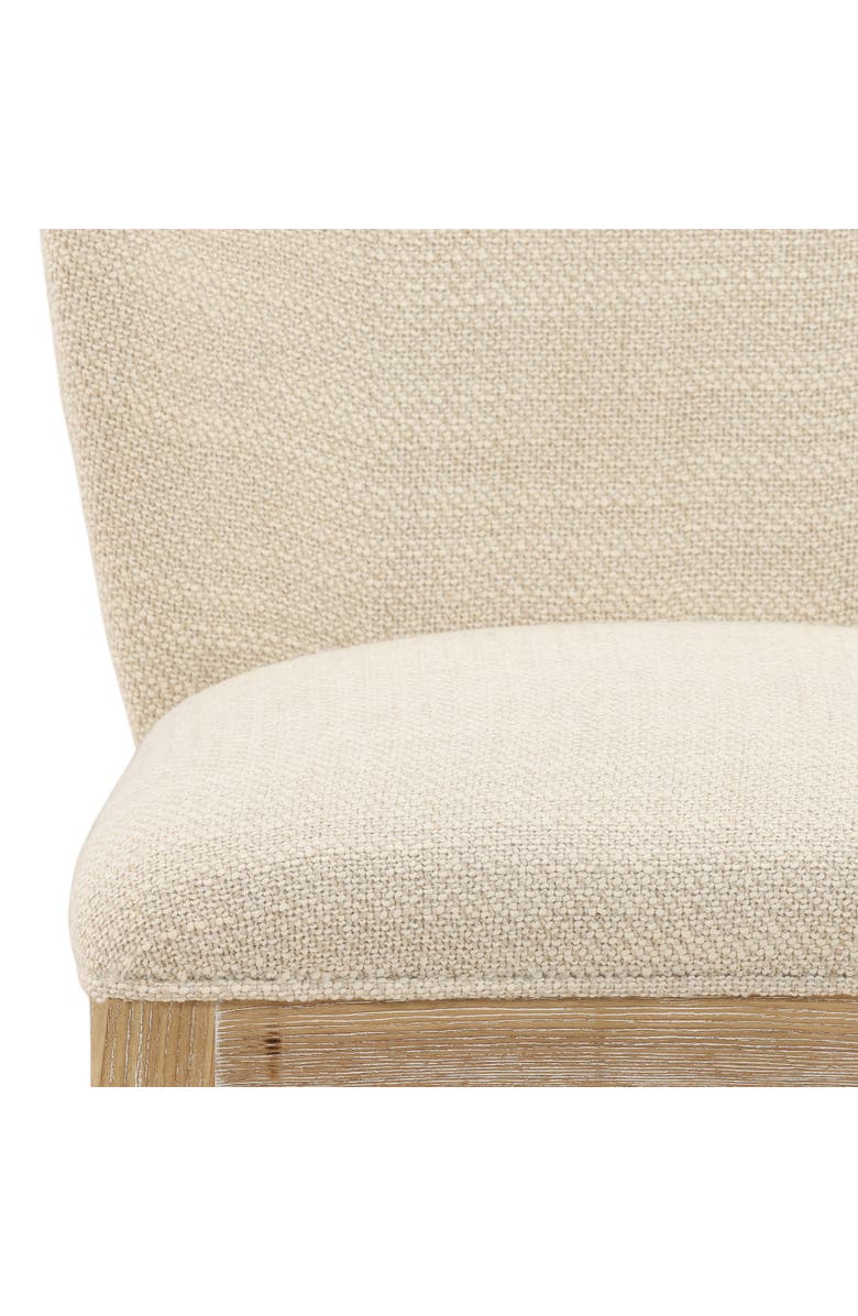 Dovetail Furniture Keiran Upholstered Dining Chair with Ash Wood Frame, Alternate, color, Oatmeal