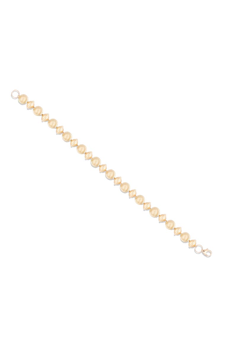Campbell + Charlotte Revel Small Bead Bracelet, Alternate, color, Gold
