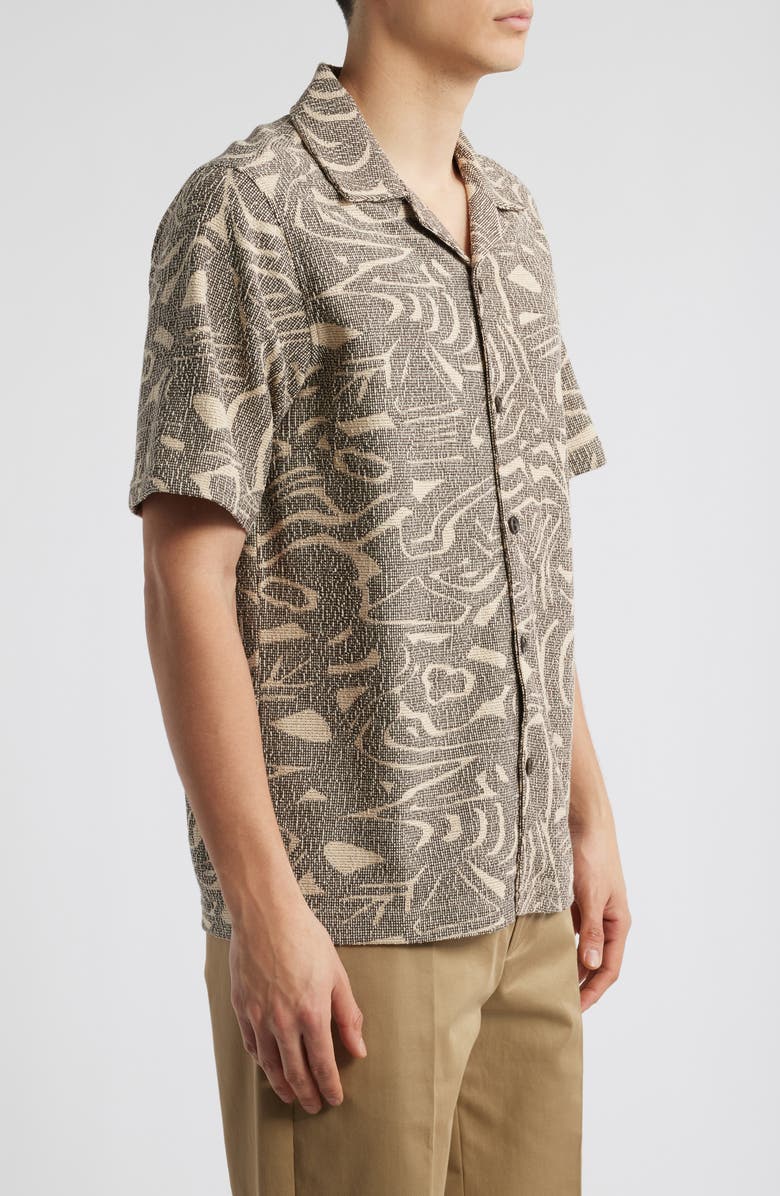 NN07 Julio 3420 Bouclé Jacquard Camp Shirt, Alternate, color,