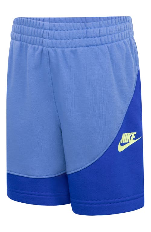 Nike Kids' On The Move Sweat Shorts In Blue