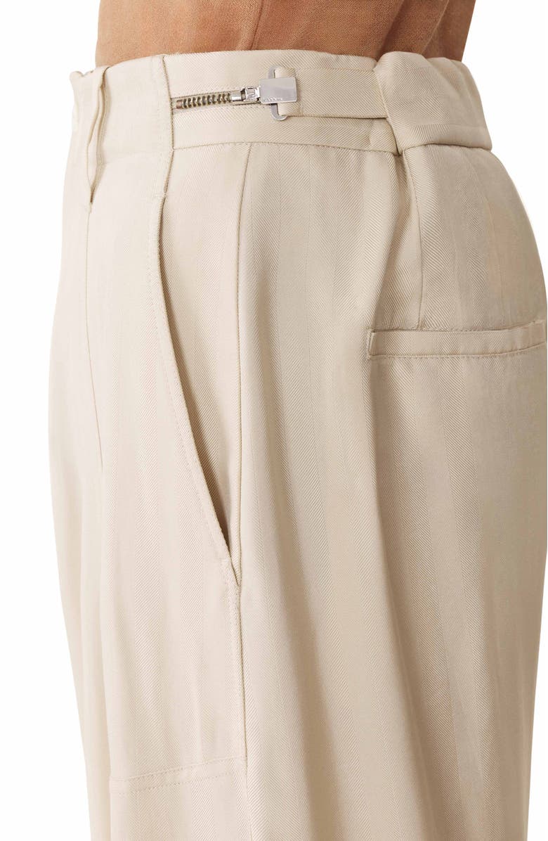 Lanvin Loose-Fit Pants In Viscose, Alternate, color, Milk