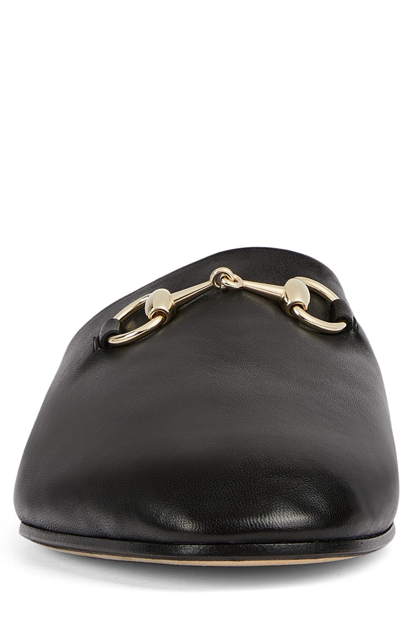 Gucci Annette Horsebit Mule, Alternate, color, Black