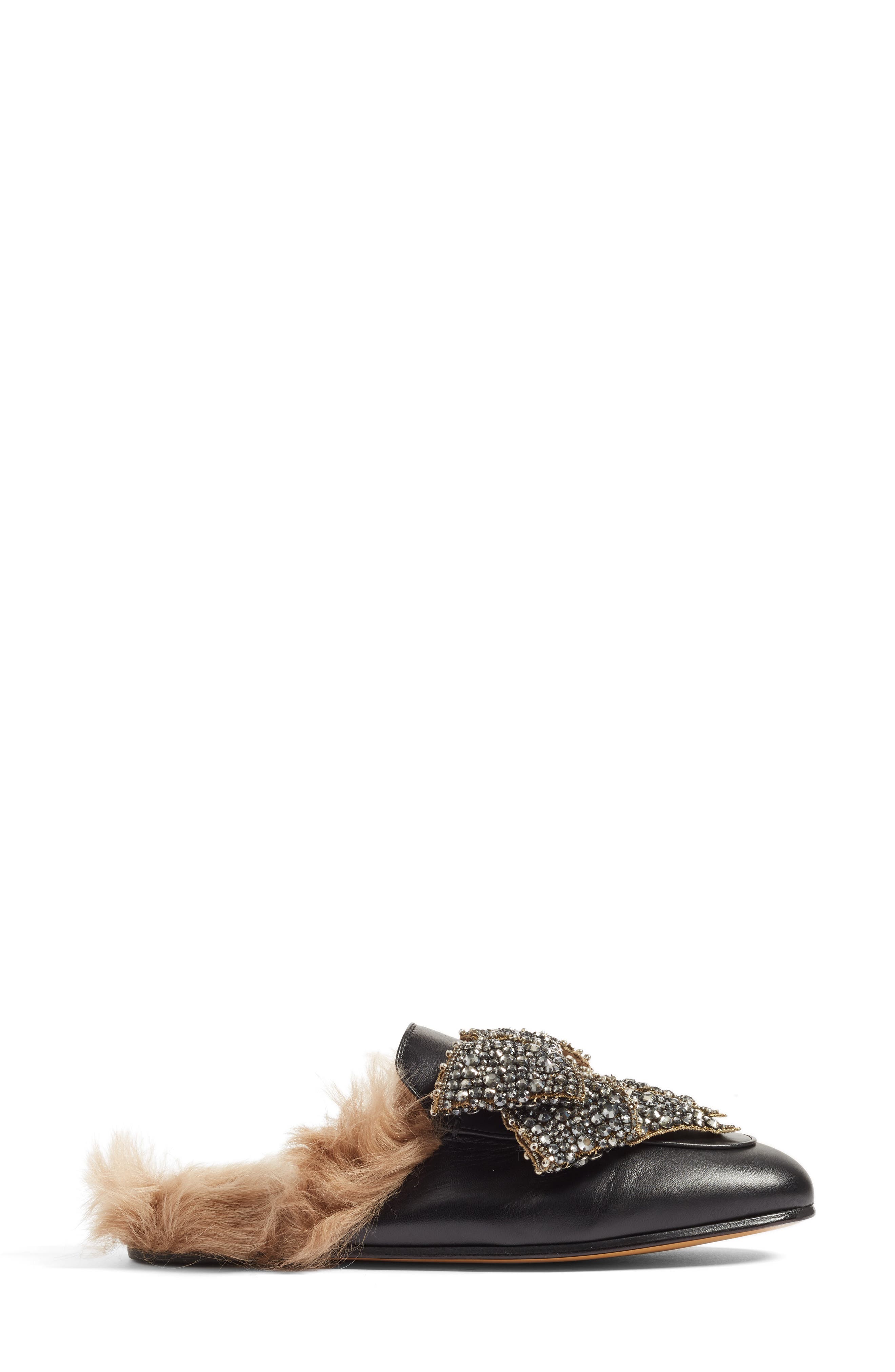 Gucci Princetown Genuine Shearling Loafer Mule, Alternate, color, 