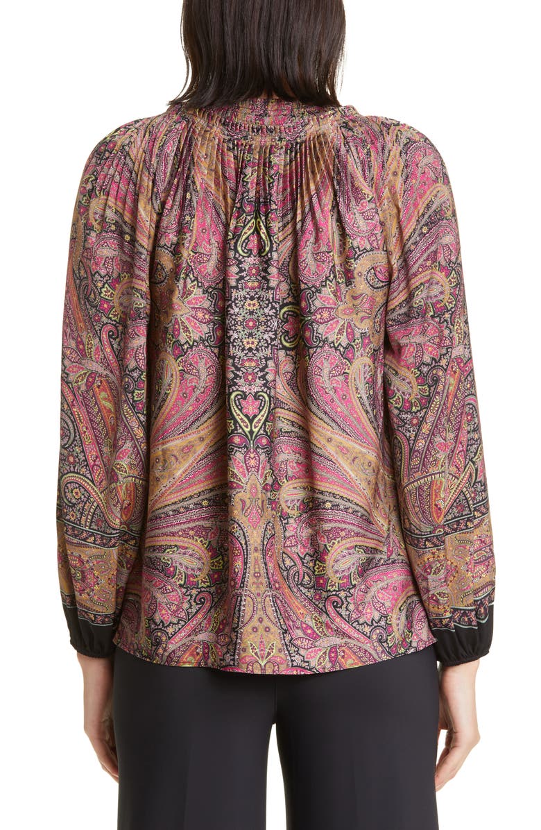 KOBI HALPERIN Jody Print Peasant Blouse, Alternate, color, 