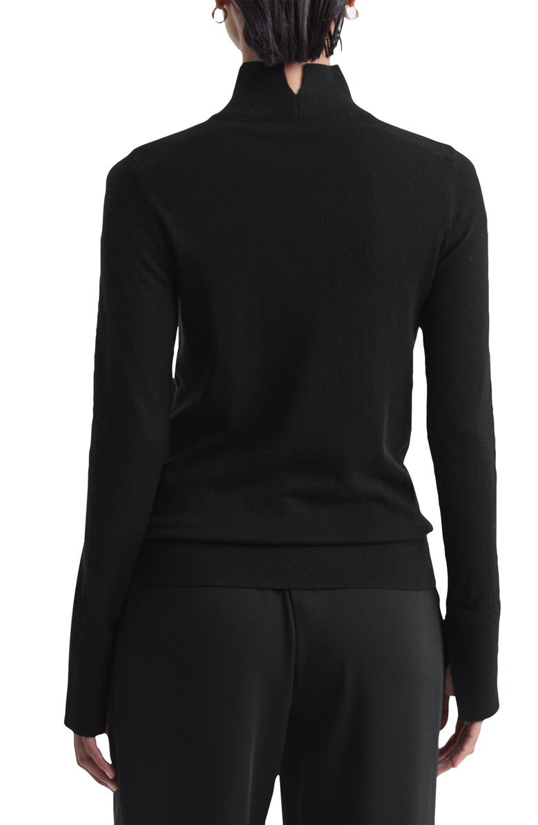Reiss Kylie Mock Neck Merino Wool Sweater, Alternate, color, 