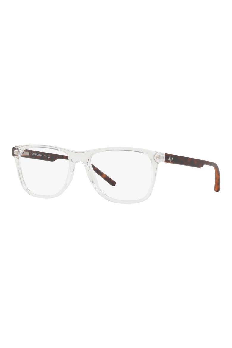 54mm Rectangular Optical Glasses, Alternate, color, CRYSTAL
